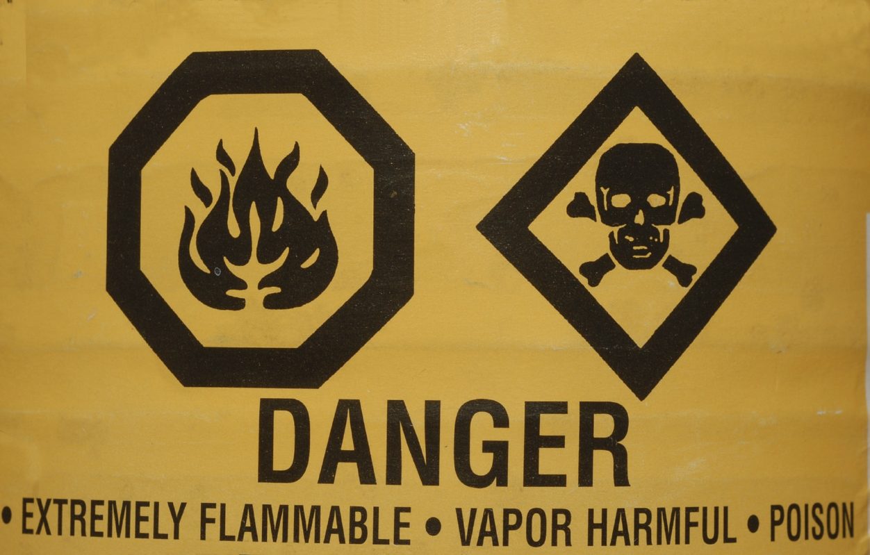Danger symbols - Flammable and Poisonous