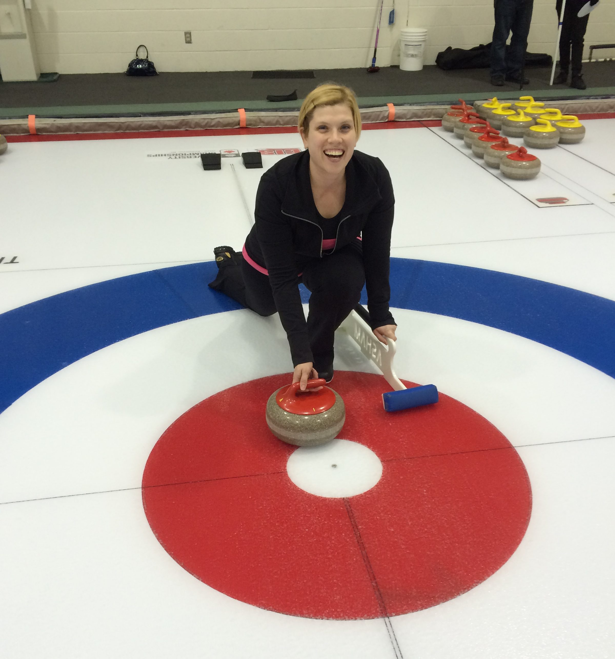 Bree Hankins Curling at arena